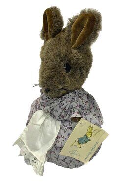 VTG 80s Eden Hunca Munca Mouse Plush Peter Rabbit Original Tags 9" Retired